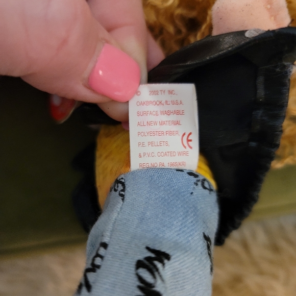 Ty Beanie Boppers Collection Paula Plappertasche Babies Baby Size 9" NWT - Picture 7 of 8